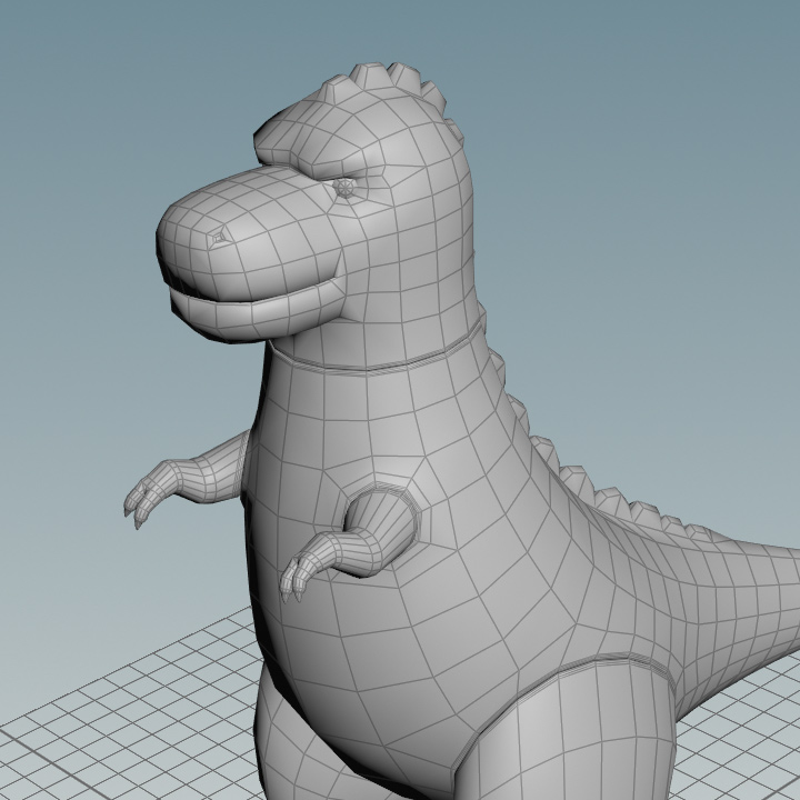 3D Dinosaur Wireframe